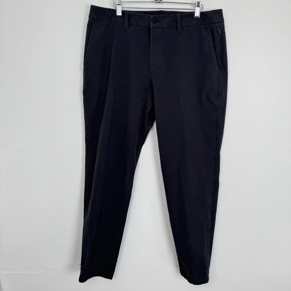 Lululemon Commission Pant Slim‎ 34 Black LM5BK0S.01 Mens Chino Trousers